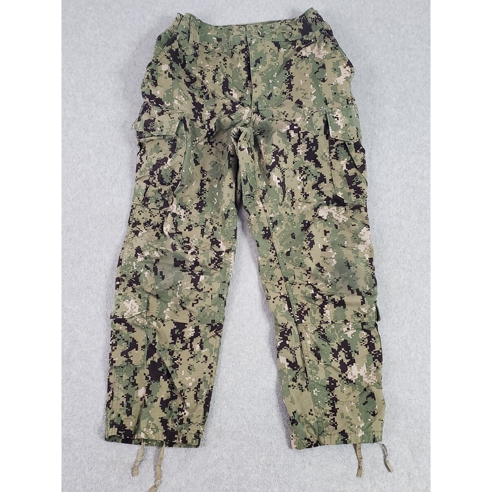 Military Pants Mens Medium Short 31X29 NWU Type III Navy Seals Camo Cargo